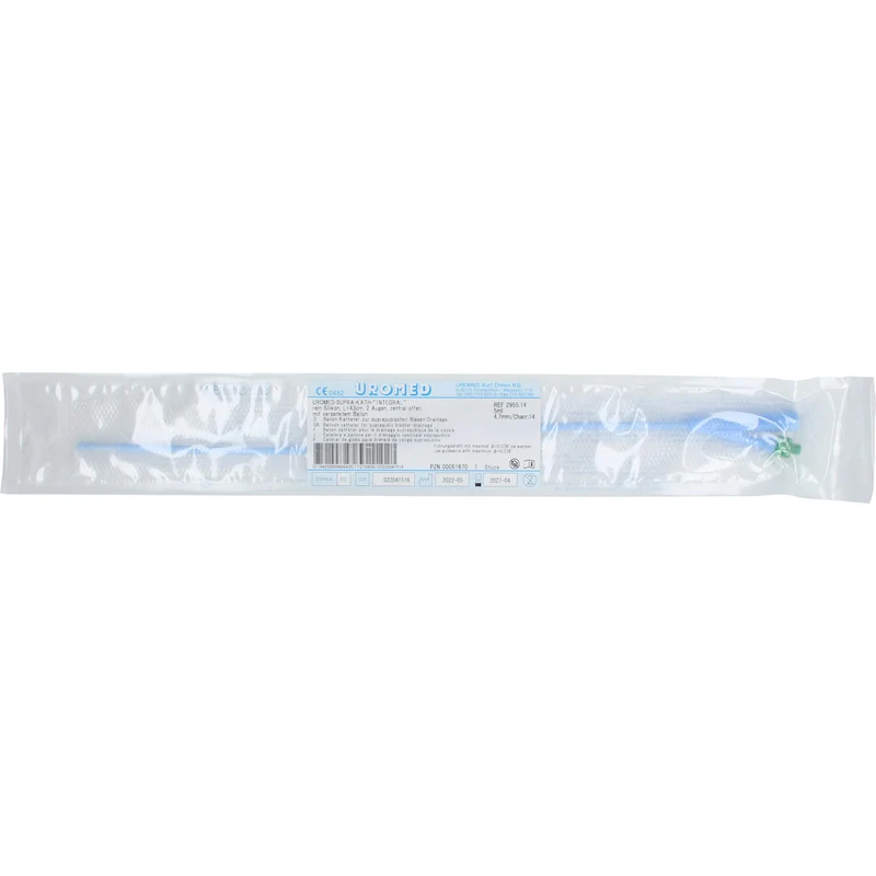 UROMED Supra Katheter Integral Ch 14 Silikon 43 cm 2955, 1 St. Katheter