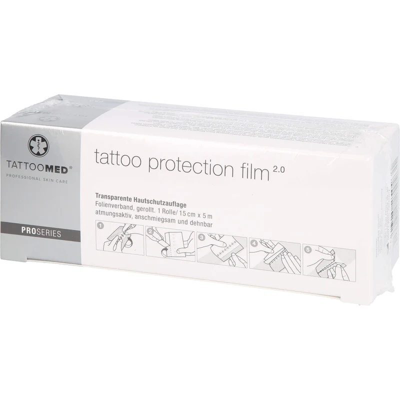 TattooMed tattoo protection film - 2,0 - 15 cm x 5m, 1 St. Packung