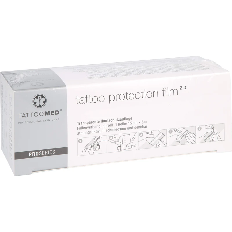 TattooMed tattoo protection film - 2,0 - 15 cm x 5m, 1 St. Packung