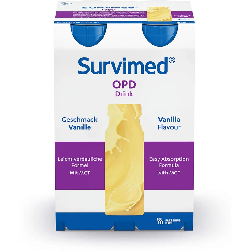 Survimed OPD DRINK Vanille Trinkflasche, 4X200 ml FLU