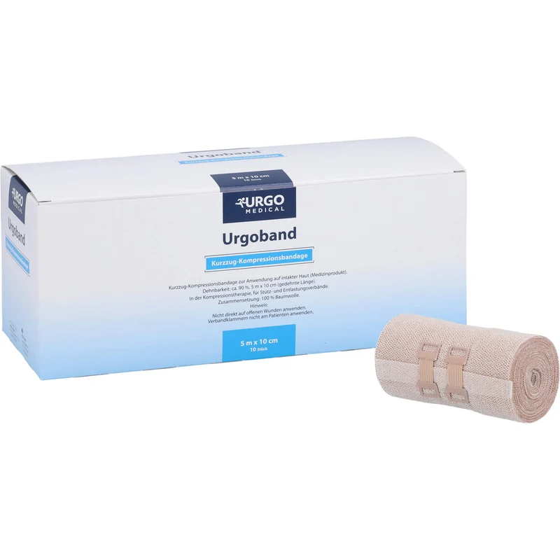 URGOBAND KURZZUGBINDE 5MX10CM OHNE CELLOPHAN, 10 St BIN