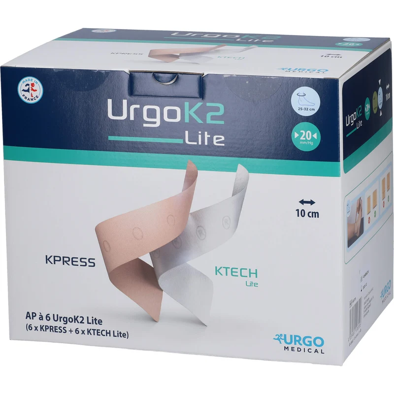 UrgoK2 Lite Kompr.Syst.10cm Knoechelumf.25-32cm, 6 St BIN
