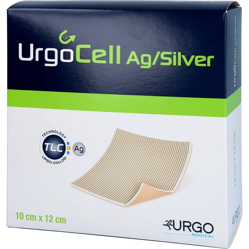 UrgoCell Silver, Lipidokolloid-Schaumstoffwundauflage mit Silbersalz, 10 St VER