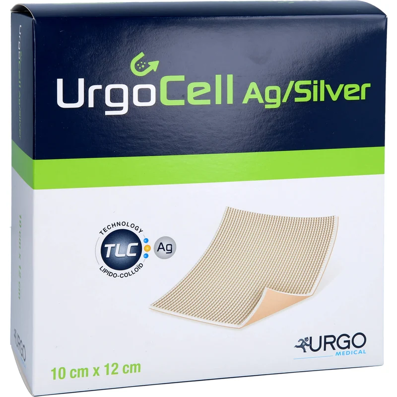 UrgoCell Silver, Lipidokolloid-Schaumstoffwundauflage mit Silbersalz, 10 St VER