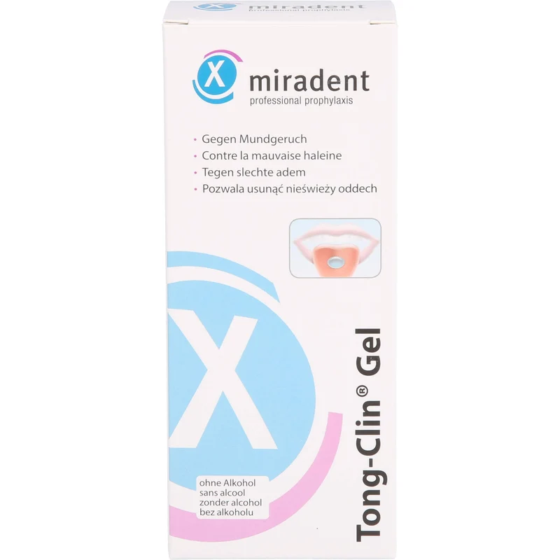 Miradent Tong Clin Gel Zungenreinigungsgel gegen Mundgeruch, 50 ml Gel