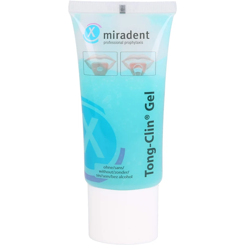 Miradent Tong Clin Gel Zungenreinigungsgel gegen Mundgeruch, 50 ml Gel
