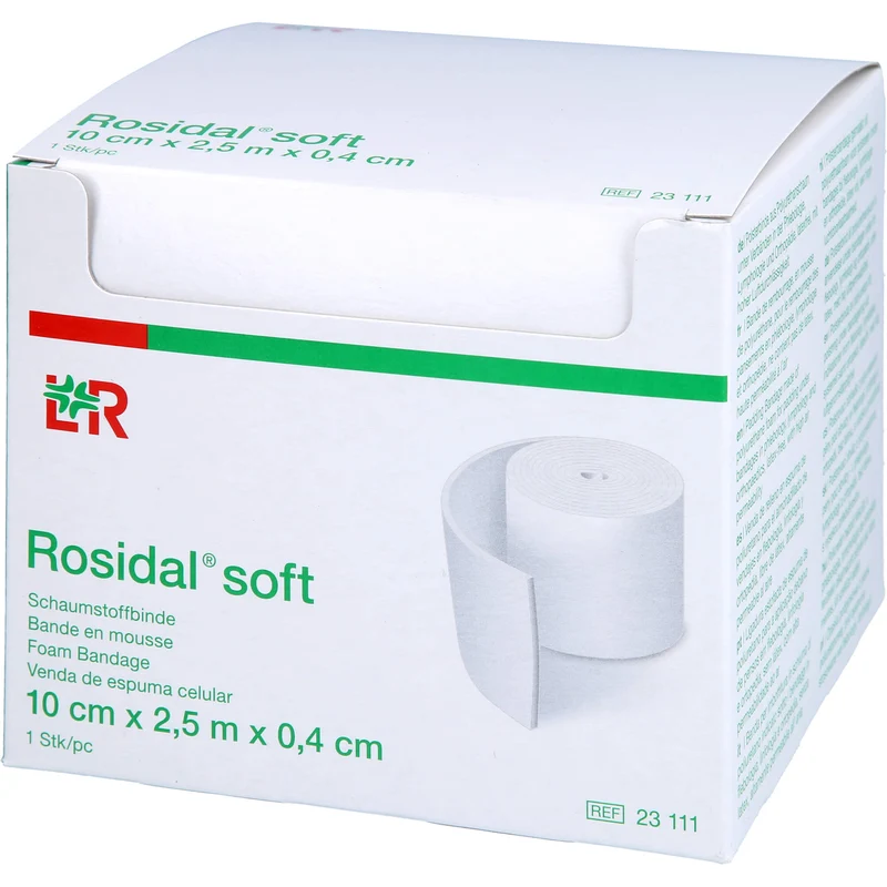 Rosidal soft Schaumstoffbinde 10cmx0,4cmx2,5m, 1 St BIN