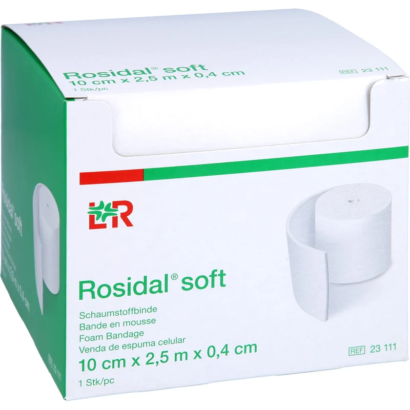 Rosidal soft Schaumstoffbinde 10cmx0,4cmx2,5m, 1 St BIN