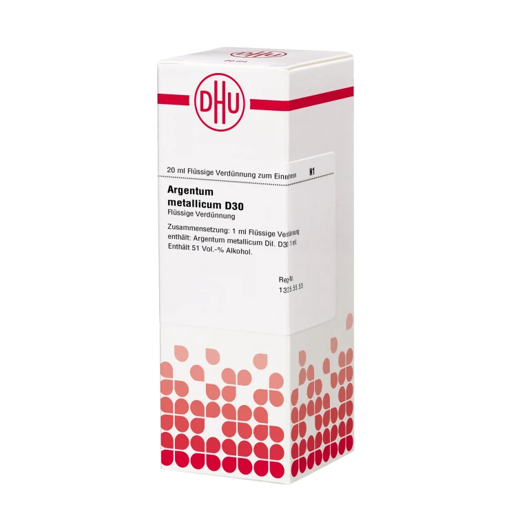 DHU Argentum metallicum D 30 Streukügelchen, 20 ml Lösung