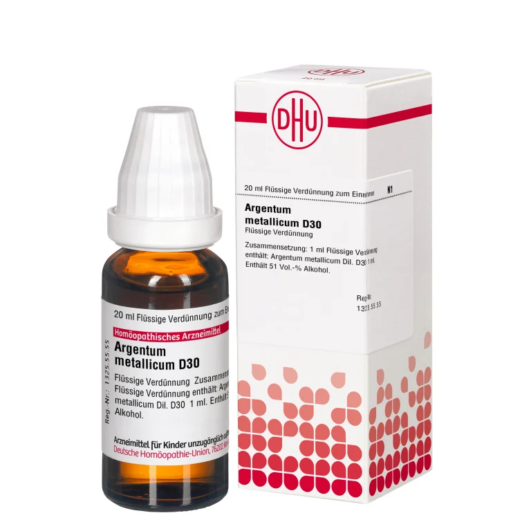 DHU Argentum metallicum D 30 Streukügelchen, 20 ml Lösung
