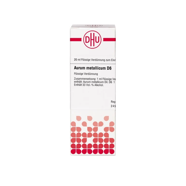 DHU Aurum metallicum D6 Dilution, 20 ml Lösung