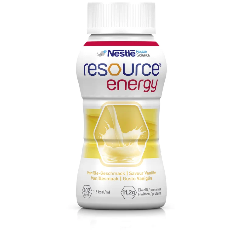 RESOURCE Energy Vanille, 4X200 ml FLU