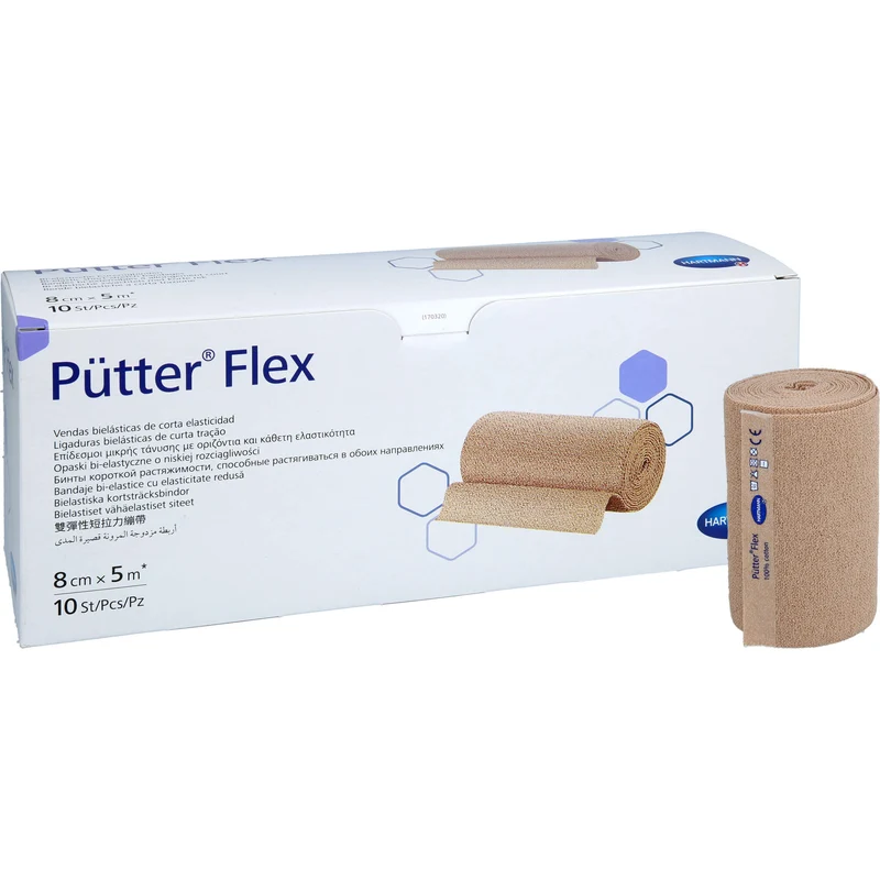 Pütter Flex Binde 8cmx5m, 10 St BIN