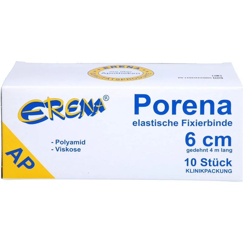PORENA ELAST MULLBINDE 6CM, 10 St BIN