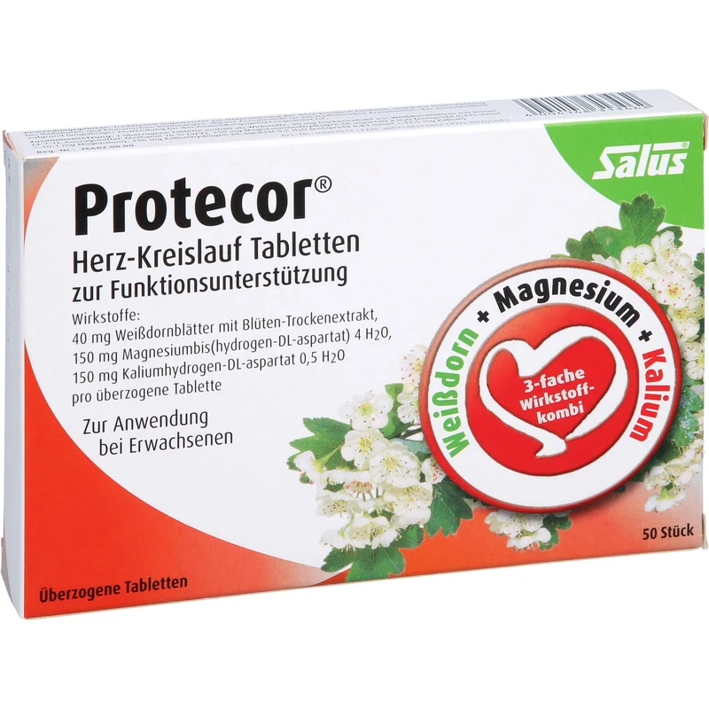 Salus Protecor Herz-Kreislauf Tabletten zur Funktionsunterstützung, 50 St. Tabletten