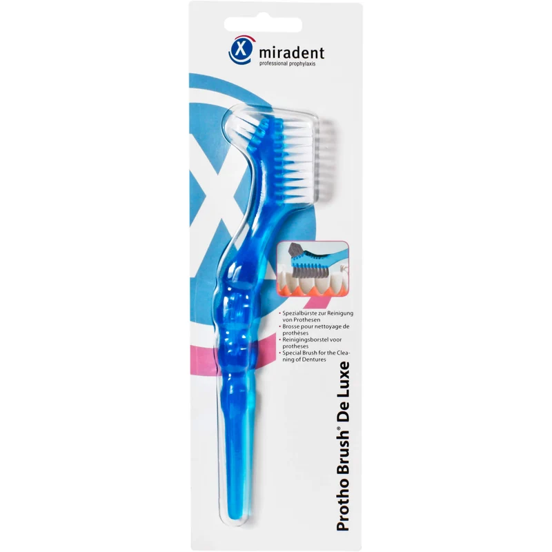 Protho Brush De Luxe Prothesenreiniger transp.blau, 1 St ZBU