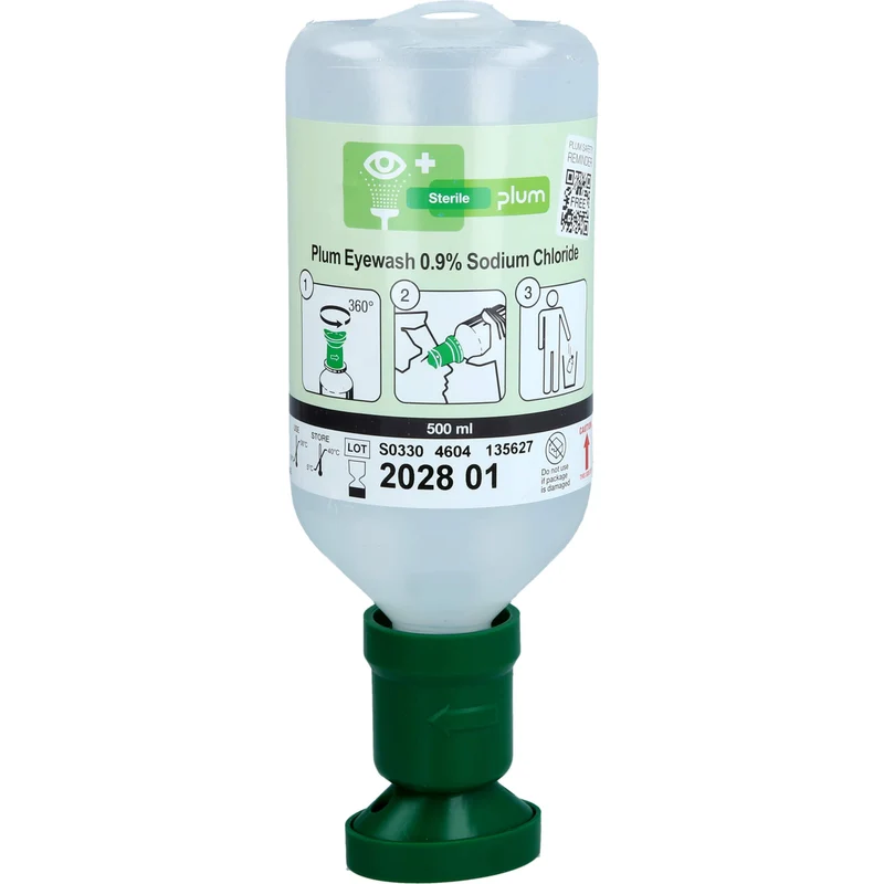 PLUM Natriumchlorid Augenspüllösung mit Augenschale, 500 ml AUB
