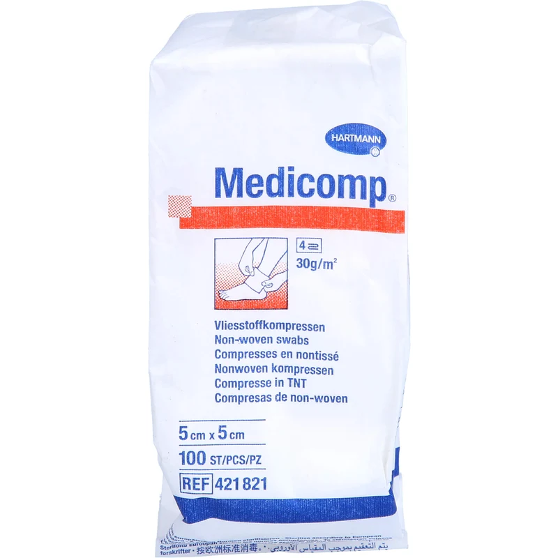 MEDICOMP UNSTERIL 5X5CM, 100 St KOM