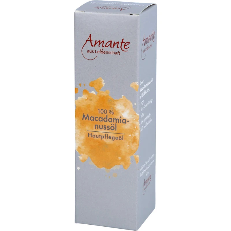 Macadamianussöl 100 % rein - Hautpflegeöl Amante, 100 ml OEL