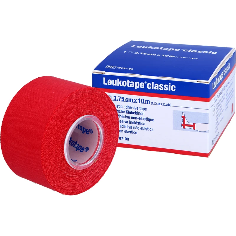 LEUKOTAPE Classic 3,75cmx10m rot, 1 St BIN