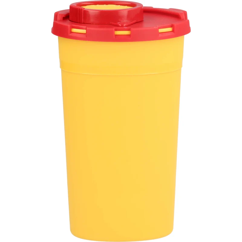 Kanüleneimer für unterwegs 0,2 Liter gelb, 1 St