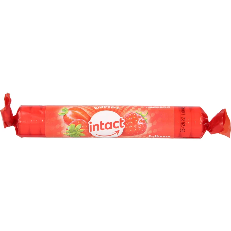 intact Traubenzucker Rolle Erdbeere, 1 St TAB