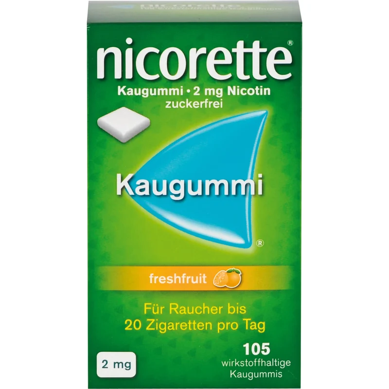 Nicorette 2mg Freshfruit Emra Kaugummi, 105 St KGU