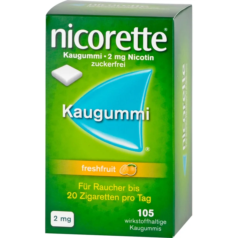 Nicorette 2mg Freshfruit Emra Kaugummi, 105 St KGU