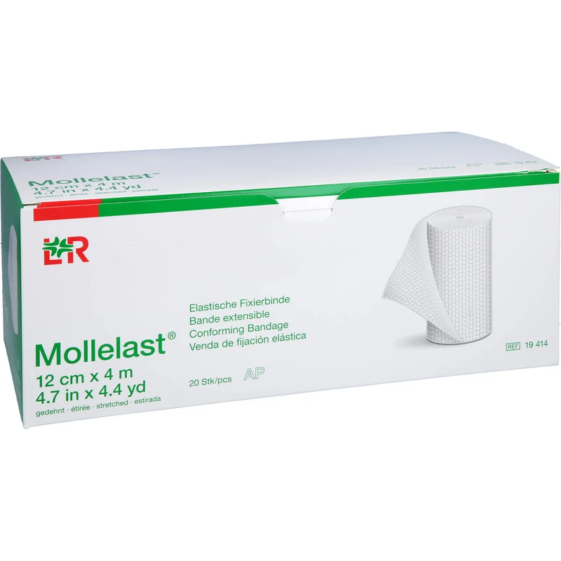 Mollelast Elastische Fixierbinde 12cmx4m, 20 St BIN