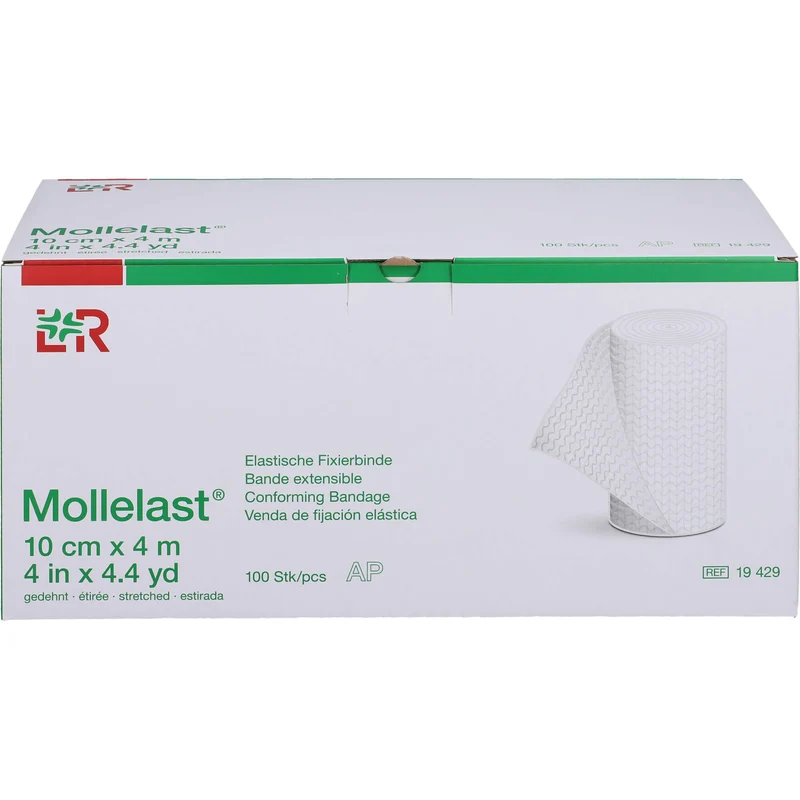 Mollelast Elastische Fixierbinde 10cmx4m, 100 St BIN
