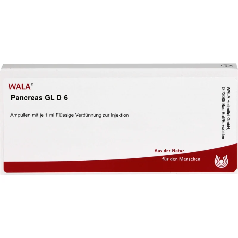 Pancreas Gl D6 Wala Ampullen, 10X1 ml AMP