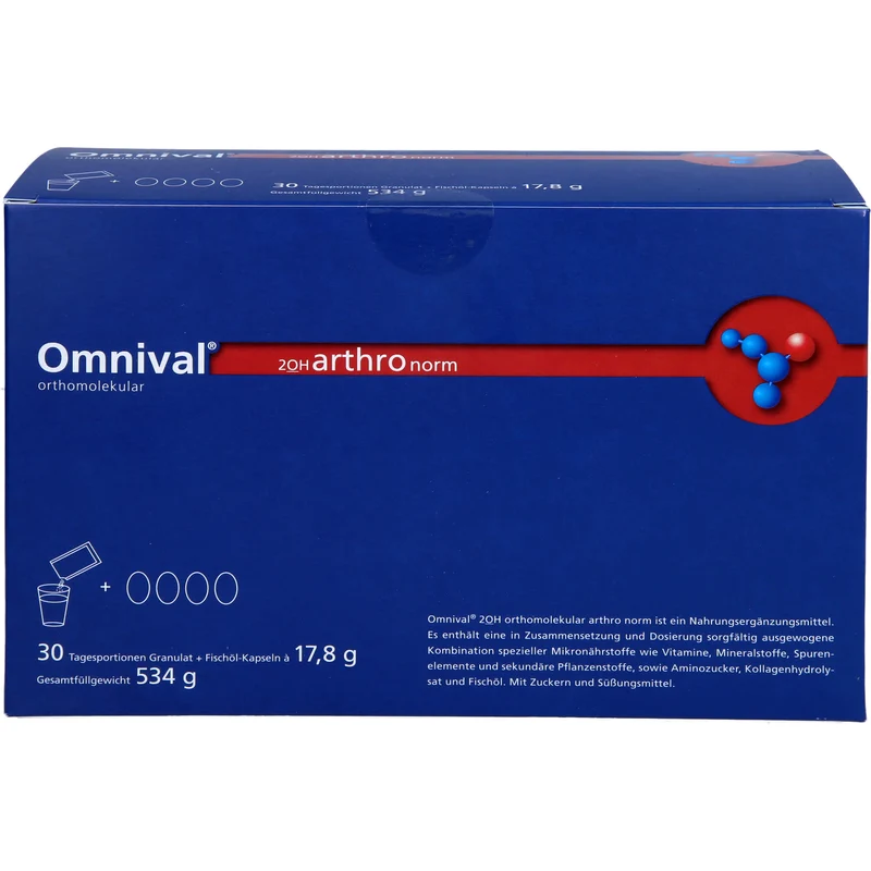 OMNIVAL orthomolekular 2OH arthro norm 30Gran/Kap, 1 P KPG