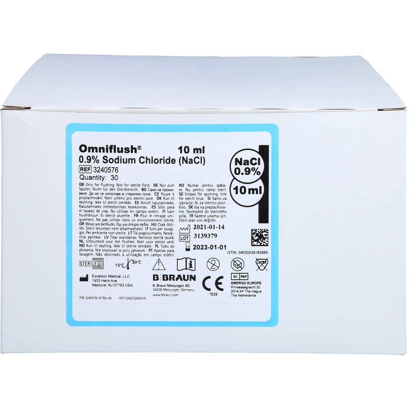Omniflush 10 ml mit NaCl 0,9%, 30 St. Einzeldosisbehältnisse