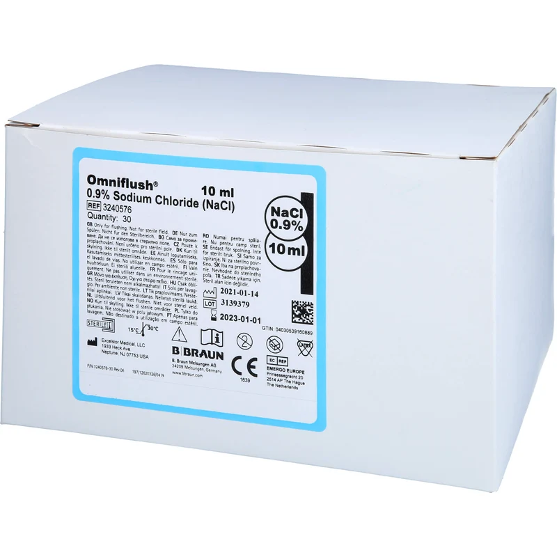 Omniflush 10 ml mit NaCl 0,9%, 30 St. Einzeldosisbehältnisse