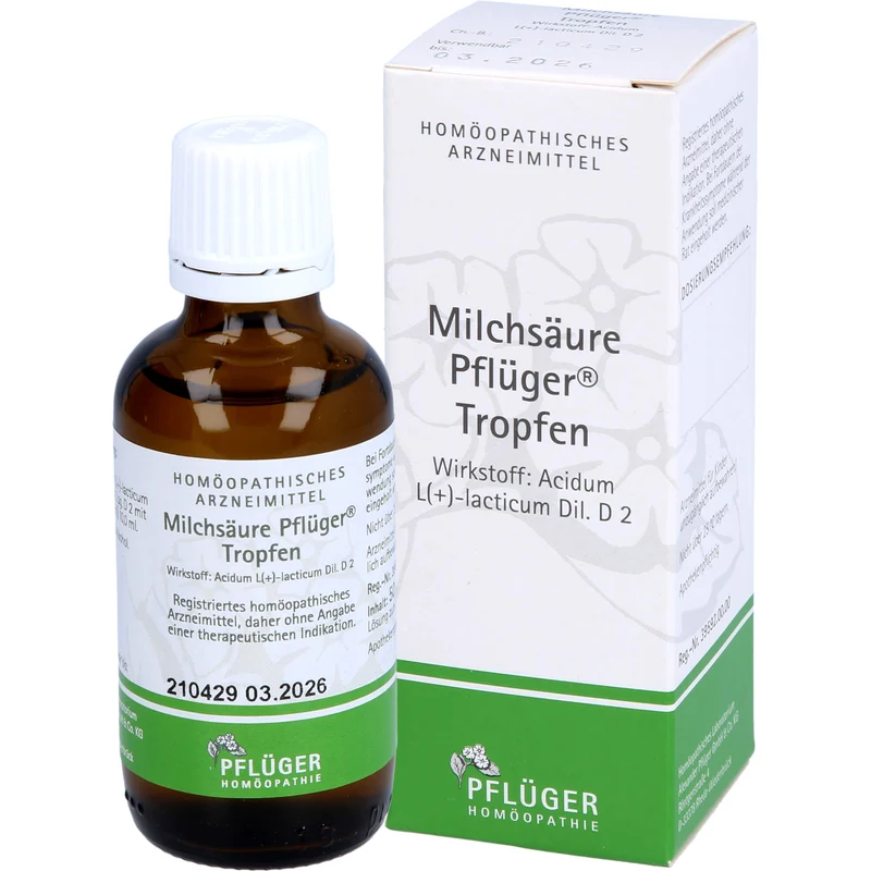 Pflüger Milchsäure Tropfen, 50 ml Lösung