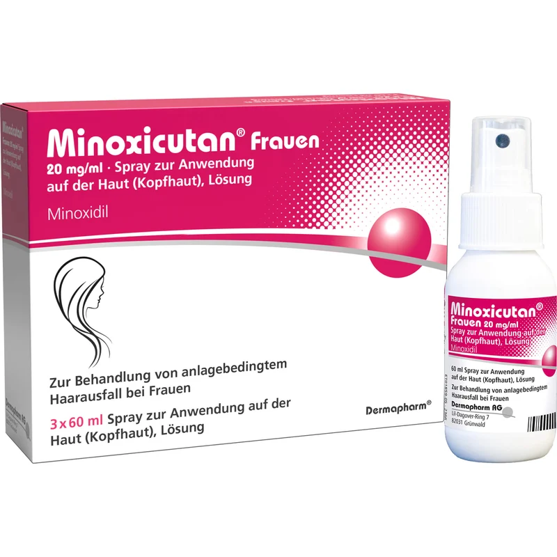 Minoxicutan Frauen 20 mg/ml Spray zur Anwendung auf der Haut, 180 ml Lösung