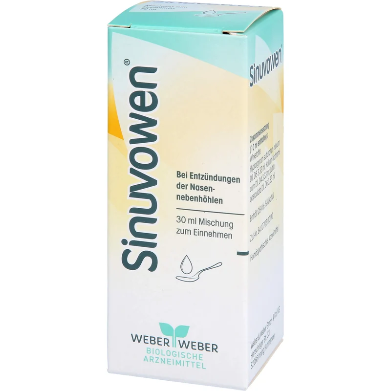 Sinuvowen Mischung bei Entzündungen der Nasennebenhöhlen, 30 ml Lösung