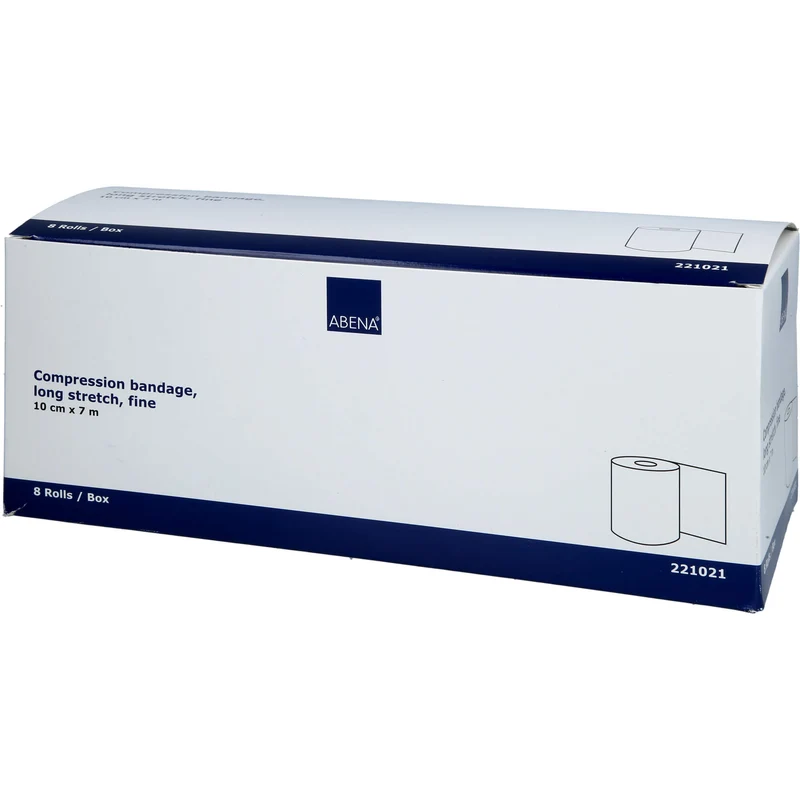 Kompressionsbinden Langzug 7mx10cm, 8 St BIN