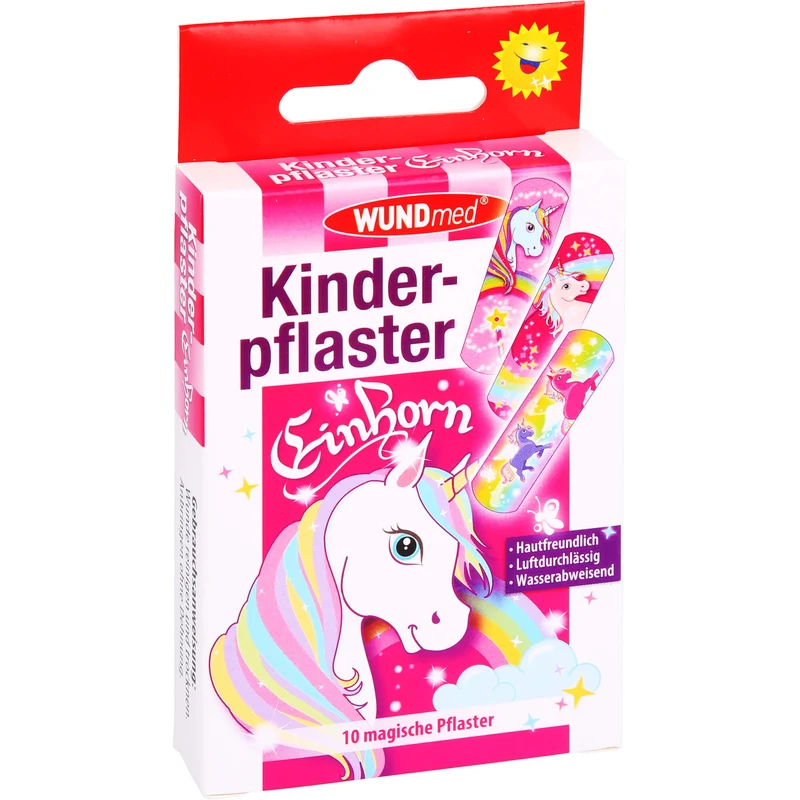 Kinderpflaster Einhorn - Dose, 10 St PFL