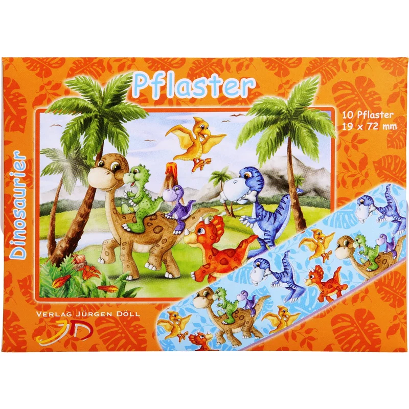KINDERPFLASTER DINOSAURIER - DOSE, 10 St PFL