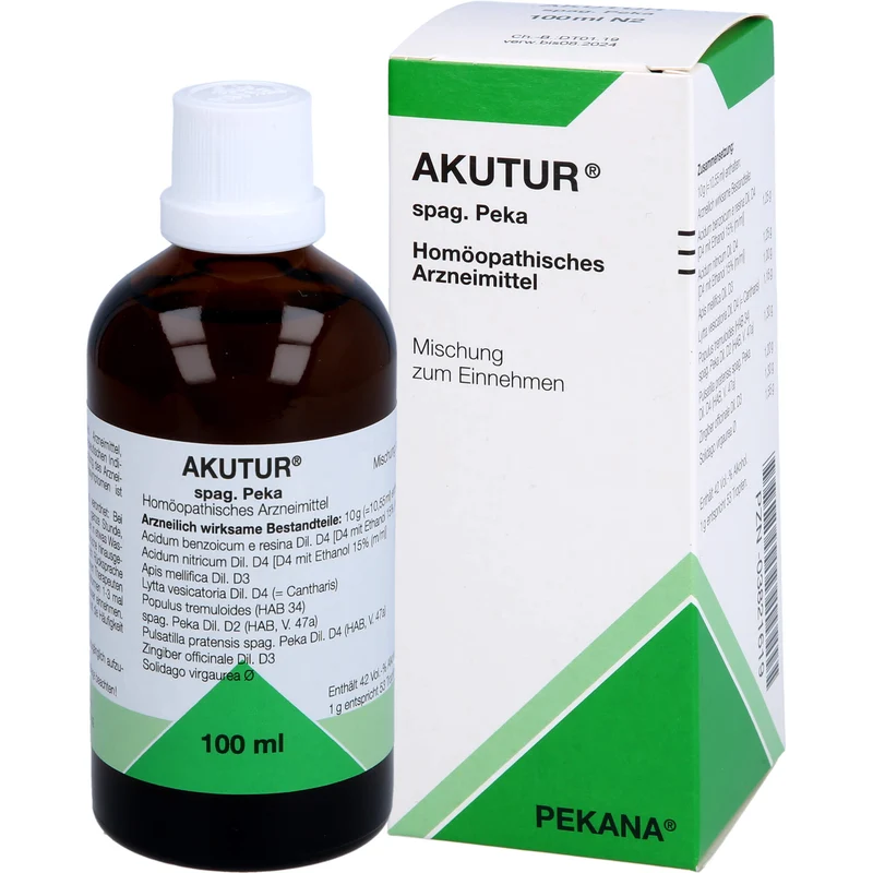 Akutur spag. Peka Tropfen, 100 ml Lösung