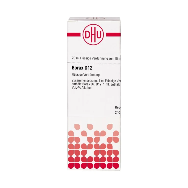 Borax D12 DHU Dilution, 20 ml Lösung