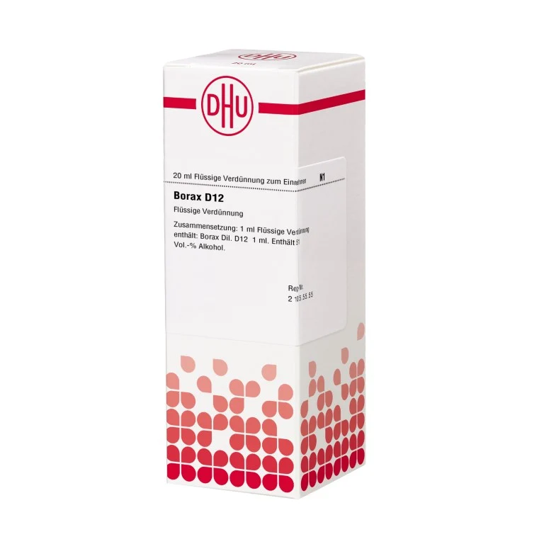 Borax D12 DHU Dilution, 20 ml Lösung
