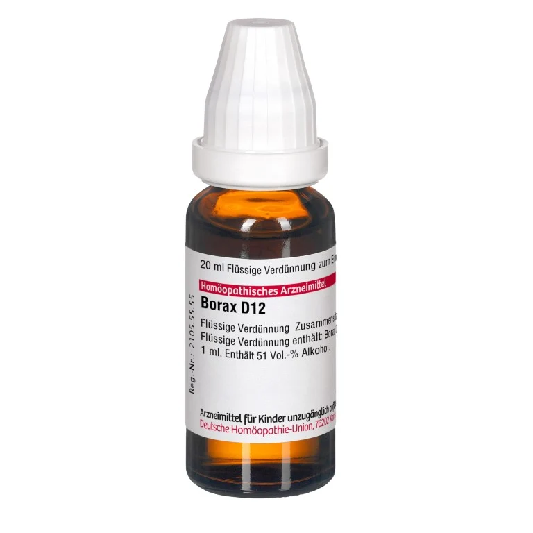Borax D12 DHU Dilution, 20 ml Lösung