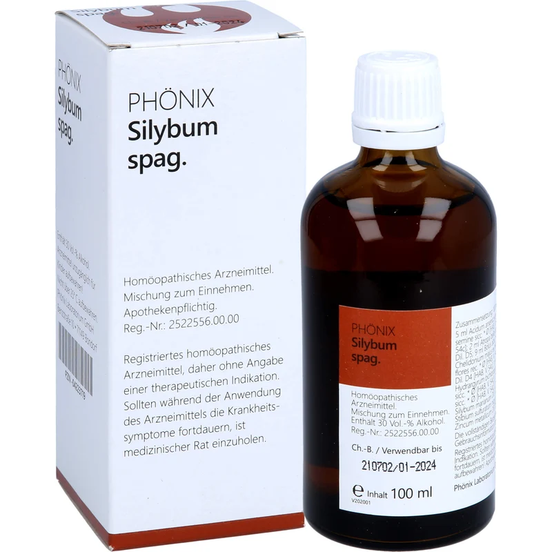Phönix Silybum Spag. Tropfen, 100 ml Mischung