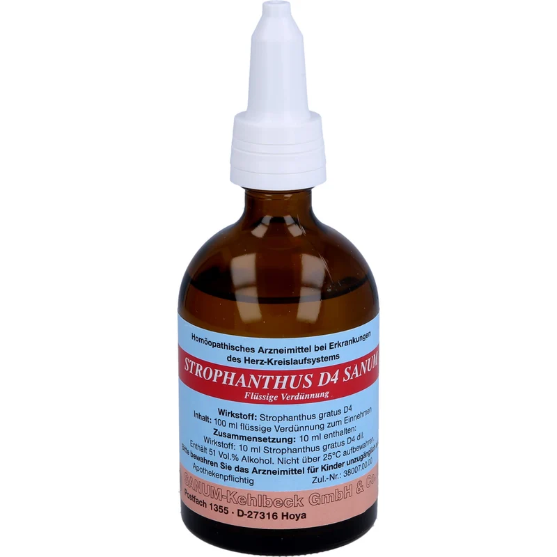 SANUM-KEHLBECK Strophanthus D4 Sanum flüssige Verdünnung bei Erkrankungen des Herz-Kreislaufsystems, 100 ml Lösung