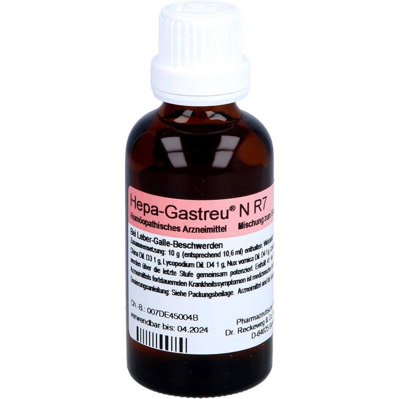 Hepa-Gastreu N R7 Tropfen bei Leber-Galle-Beschwerden, 50 ml Lösung