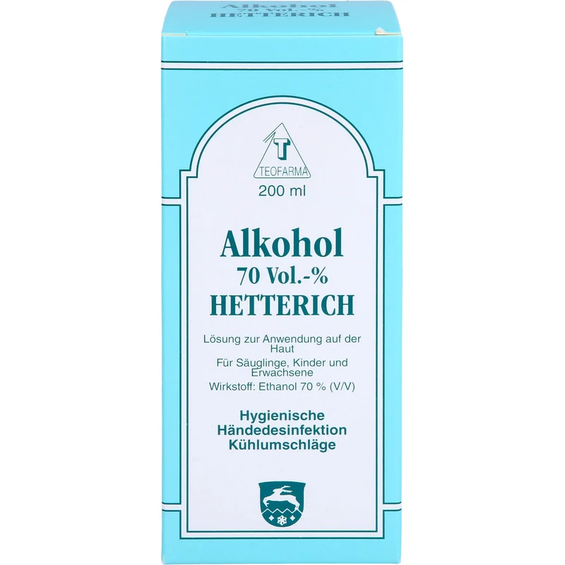 Alkohol 70 Vol. % HETTERICH, 200 ml Lösung