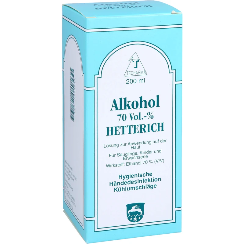 Alkohol 70 Vol. % HETTERICH, 200 ml Lösung