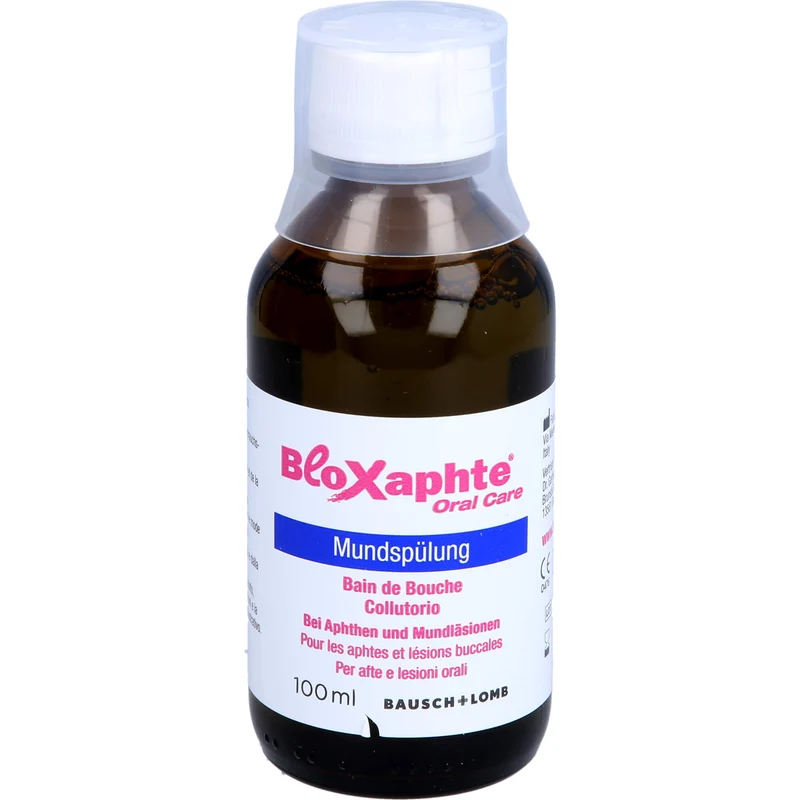 Bloxaphte Oral Care Mundspülung bei Aphthen und Mundläsionen, 100 ml Lösung